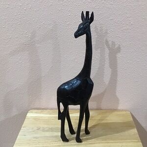 A wooden carved Giraffe from Tanzania